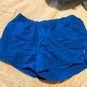 Patagonia Barely Baggies shorts small blue green